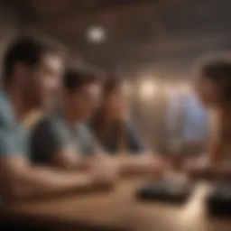 A group of friends enjoying an online multiplayer game together.