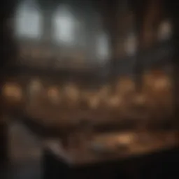 A scene from the first Harry Potter film showing Hogwarts in all its glory