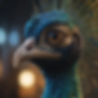 Character Development in Peacock A scene depicting the psychological depth of character development in the film