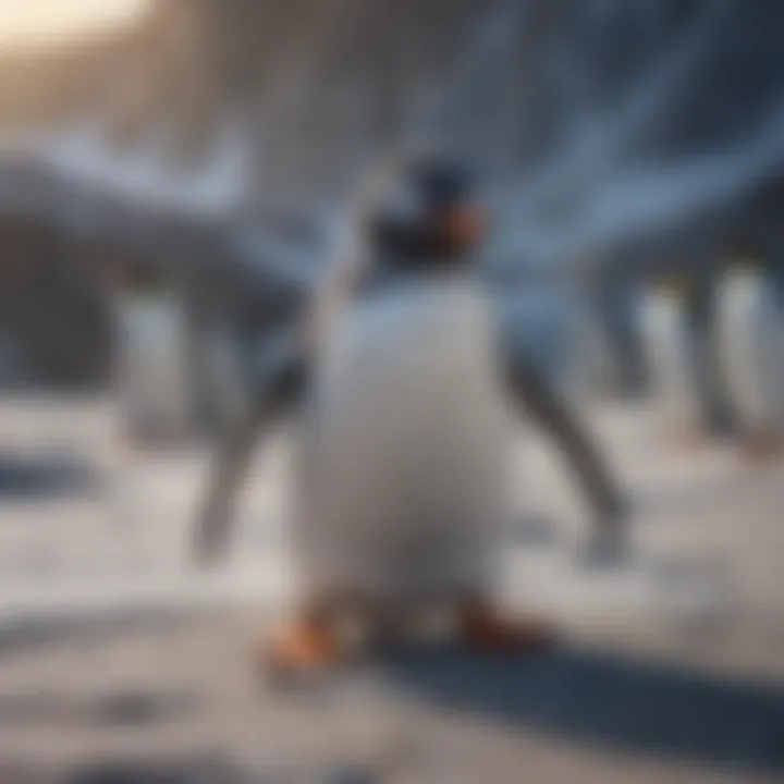 A creative illustration showcasing the impact of animated features related to penguins on audiences.