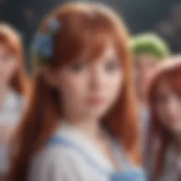 Artistic rendition of the Quintessential Quintuplets characters