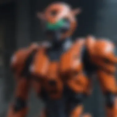 Iconic Mecha Design in Rebuild of Evangelion A striking visual from the Rebuild of Evangelion series showcasing iconic mecha design.