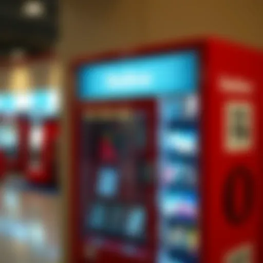 Redbox kiosk showcasing the range of available titles