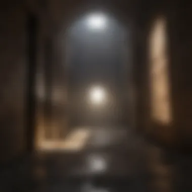 Ray of Hope Sunlight Breaking Through Dark Prison Walls