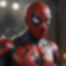 Intricate Scarlet Spider Costume Detail