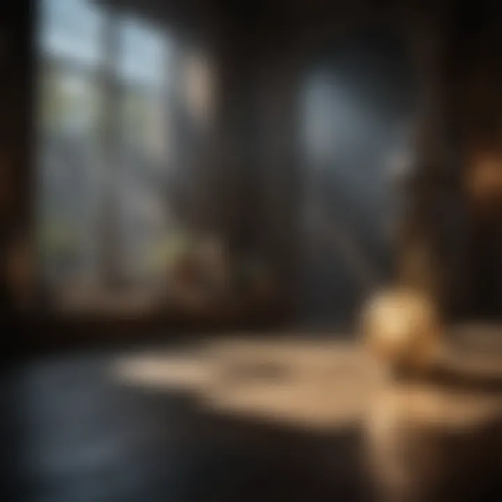 A symbolic representation of the duality of light and shadow