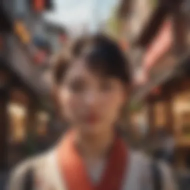 Exploring Shikimori's Complex Character Illustration of Shikimori showcasing her multifaceted personality in a vibrant setting.