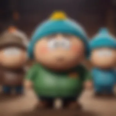 Key characters from the South Park movie displaying their distinct personalities