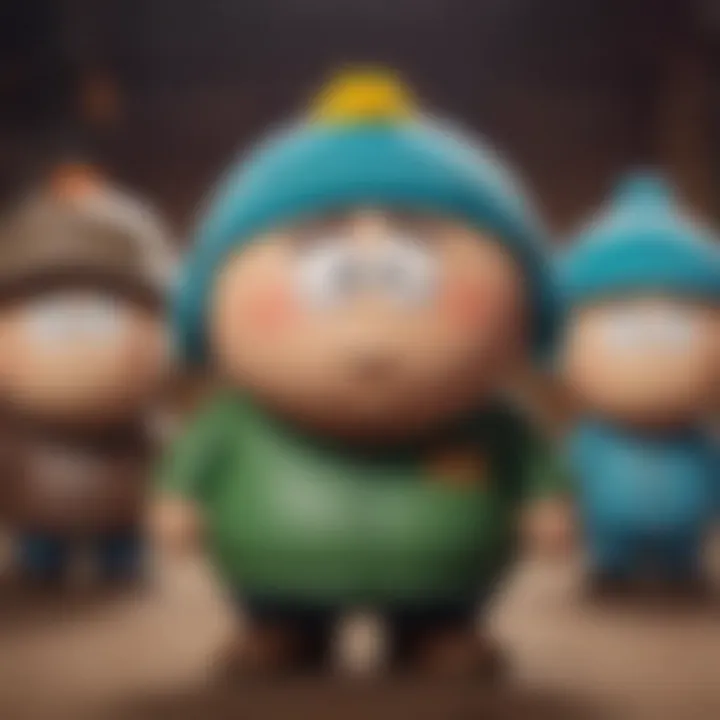 Key characters from the South Park movie displaying their distinct personalities