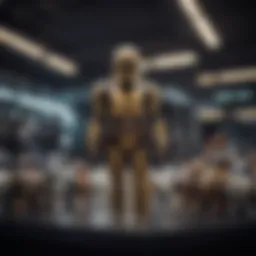 Collector showcasing Star Wars toy collection with pride