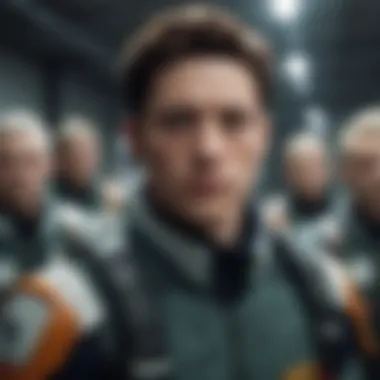 A character demonstrating leadership during a crisis