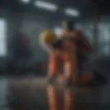 A training session showcasing students practicing rescue techniques