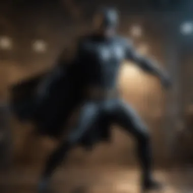 The latest Batman portrayal showcasing the actor in a dramatic pose