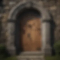 A mystical door symbolizing the journey of Kvothe in the Kingkiller Chronicle
