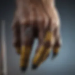 Wolverine's iconic claws extended