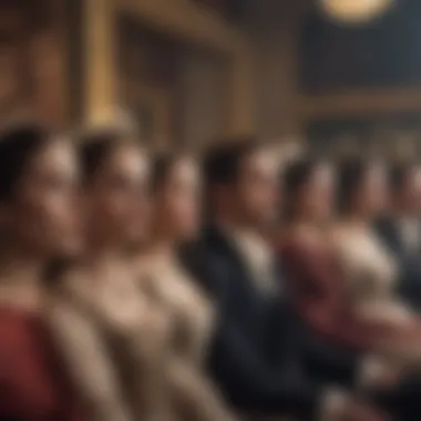 An audience enjoying a period drama on a streaming platform
