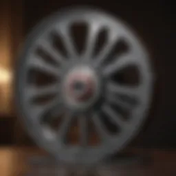 A vintage film reel representing the origins of horror cinema