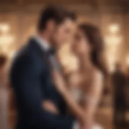A romantic scene from a classic love story movie