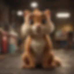 An artistic representation of Chipndale's origins in comic books.