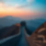 A Breathtaking Perspective of The Great Wall Stunning panoramic view of The Great Wall