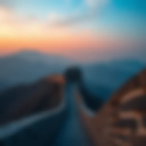 A Breathtaking Perspective of The Great Wall Stunning panoramic view of The Great Wall