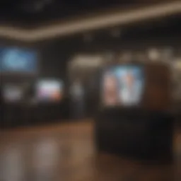 A dynamic television set featuring various celebrity guest appearances