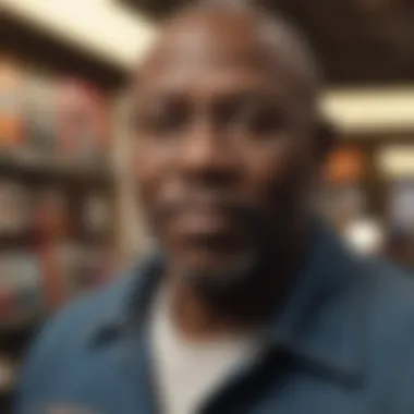 Legacy of Influence Portrait of a renowned Black comic book artist with a notable work behind