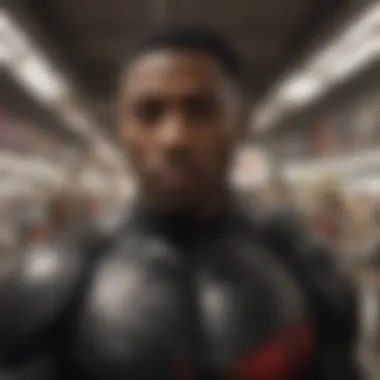 Cultural Reflection in Comics A powerful scene reflecting social themes prevalent in Black comics