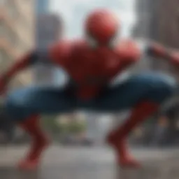 Todd McFarlane's dynamic Spider-Man pose showcasing his unique artistic style