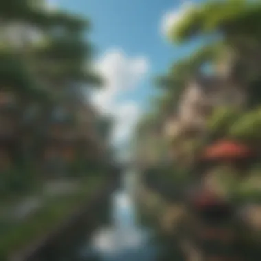 The Enchanting World of Studio Ghibli A beautiful landscape from a Studio Ghibli film