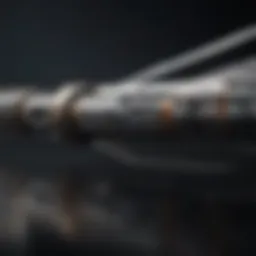 A detailed illustration of various lightsaber blade designs.