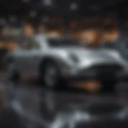 Classic James Bond vehicle on display