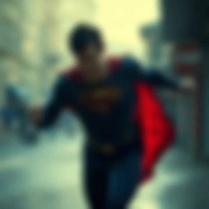 Transformation: From Man to Legend Clark Kent transforming into Superman