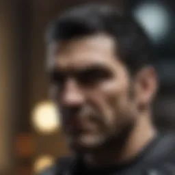 A stunning representation of The Punisher action figure with intricate details