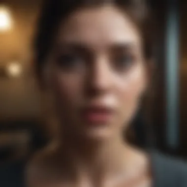 Chilling Scene from the Scariest Movie A chilling scene from the scariest movie on Netflix, evoking a sense of dread.