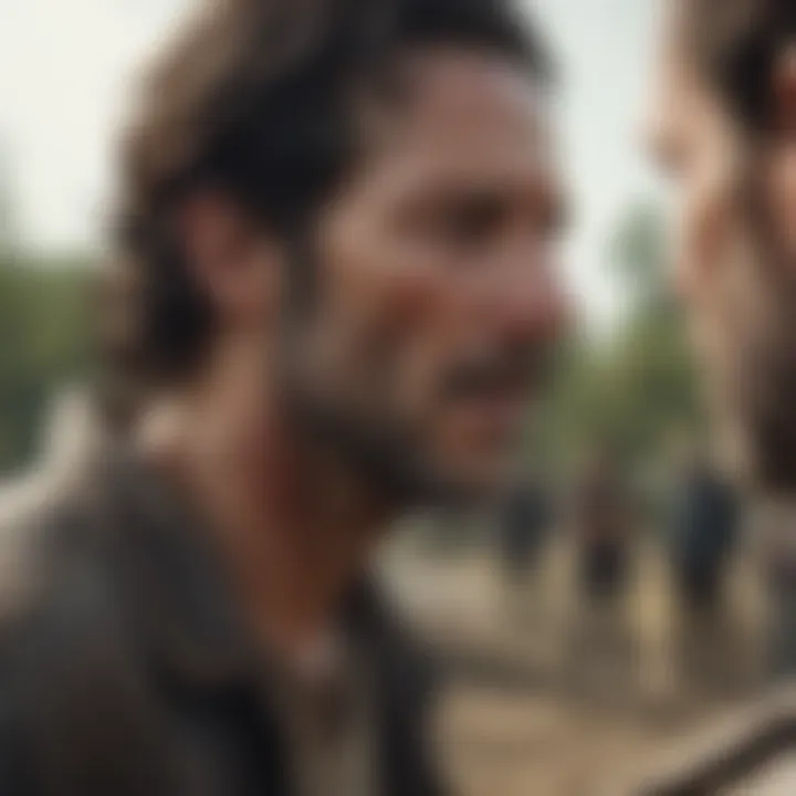 A tense scene depicting the emotional stakes of the series