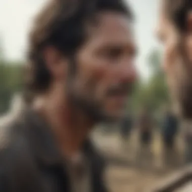 Emotional Stakes: The Underlying Tension in The Walking Dead A tense scene depicting the emotional stakes of the series