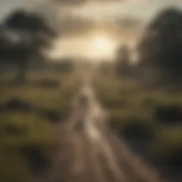 A haunting landscape from The Walking Dead series