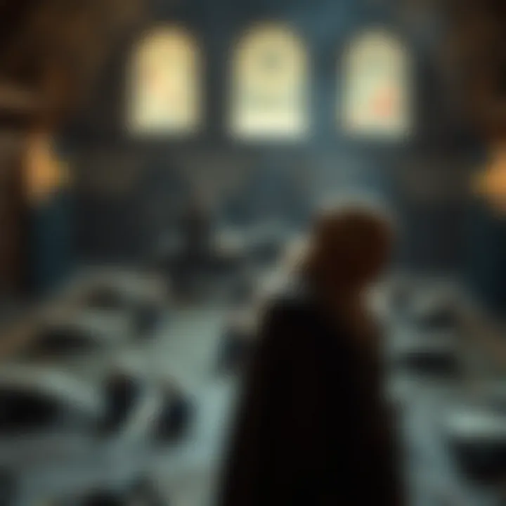 Artistic depiction of the thematic elements in Game of Thrones