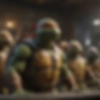 Celebrating TMNT Collectibles Diverse collection of TMNT figurines on display
