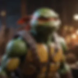 Detailed TMNT figurine showcasing craftsmanship