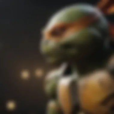 Close-up of a rare TMNT figurine
