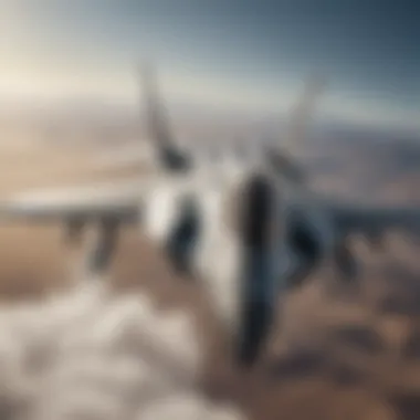 Maverick in Flight Maverick soaring through the skies in a fighter jet