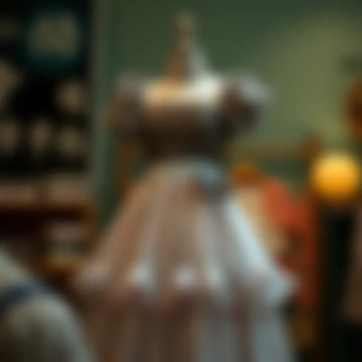 Elegance of the Totoro Dress A beautifully designed Totoro dress displayed on a mannequin, showcasing its intricate details and playful aesthetic.