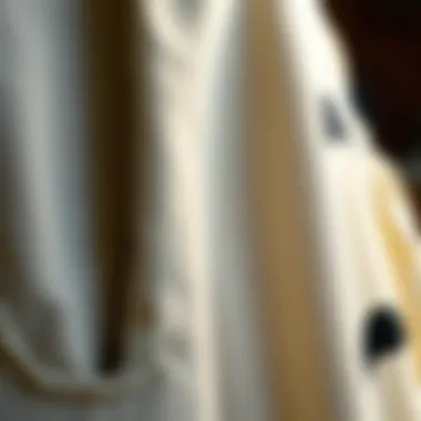 Craftsmanship of Totoro Fashion A close-up of the fabric texture used in the Totoro dress, highlighting the quality and craftsmanship involved in its creation.