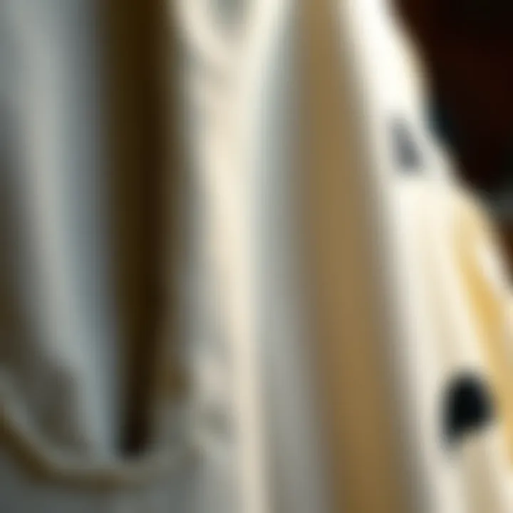 Craftsmanship of Totoro Fashion A close-up of the fabric texture used in the Totoro dress, highlighting the quality and craftsmanship involved in its creation.