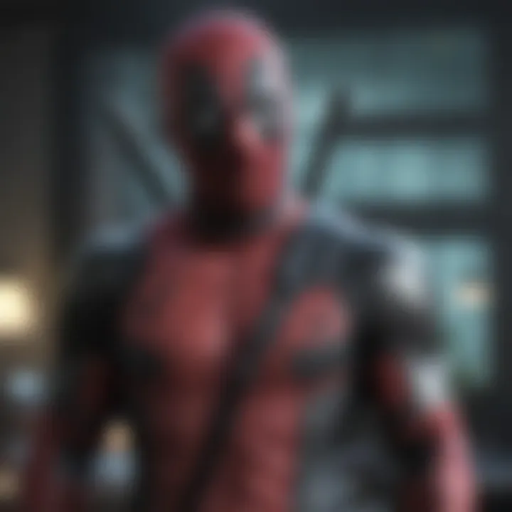 Artistic representation of Deadpool's anti-hero persona