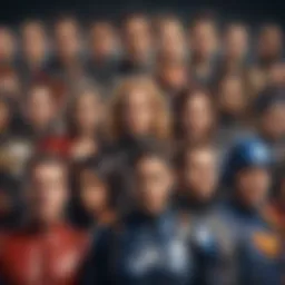A detailed illustration showcasing various Ultimate X characters from different media
