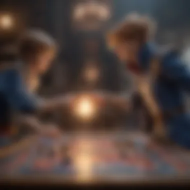 Engaging Duel Tactics in Yu-Gi-Oh Dynamic duel scene between two players