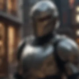 Conceptual illustration of plot armor in storytelling